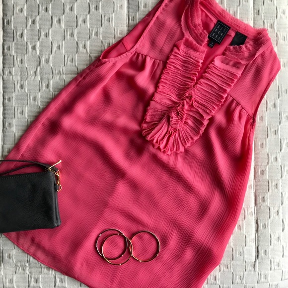 Due Per Due Tops - Due Per Due coral top